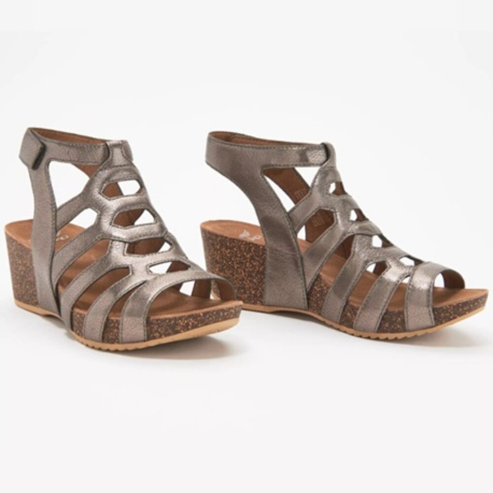 Dansko Selina Gladiator Sandals Metallic Leather Women's 41